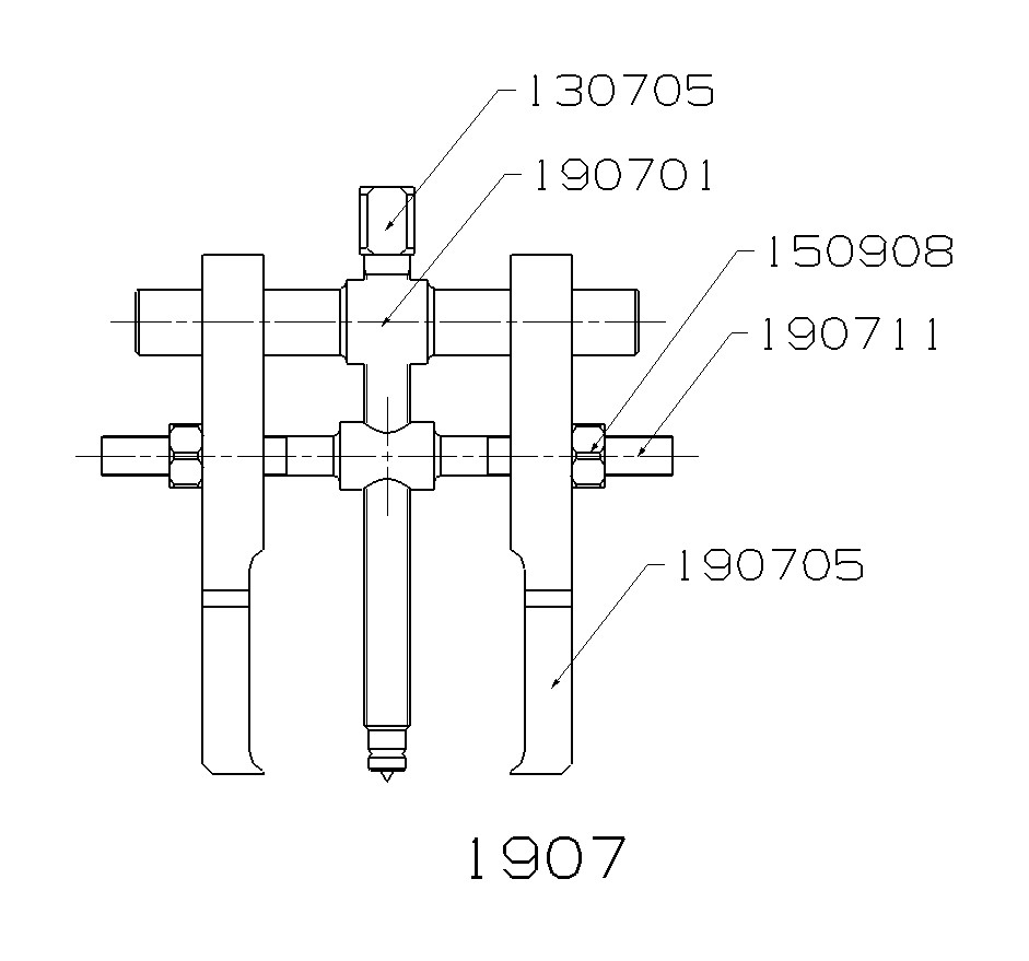EXTRACTOR FORZA SERIE 1900 DESPEGADORES RODAMIENTOS